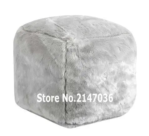 ELEGANT soft and warm indoor bean bag stool seat, cube ottomans