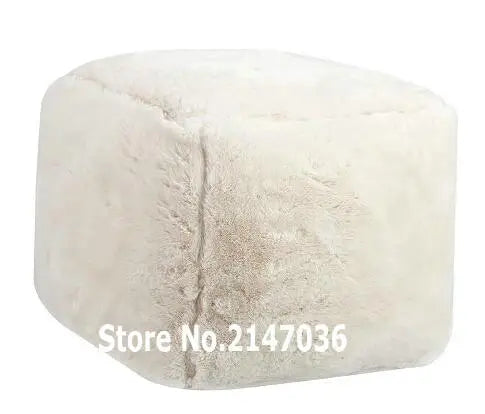 ELEGANT soft and warm indoor bean bag stool seat, cube ottomans