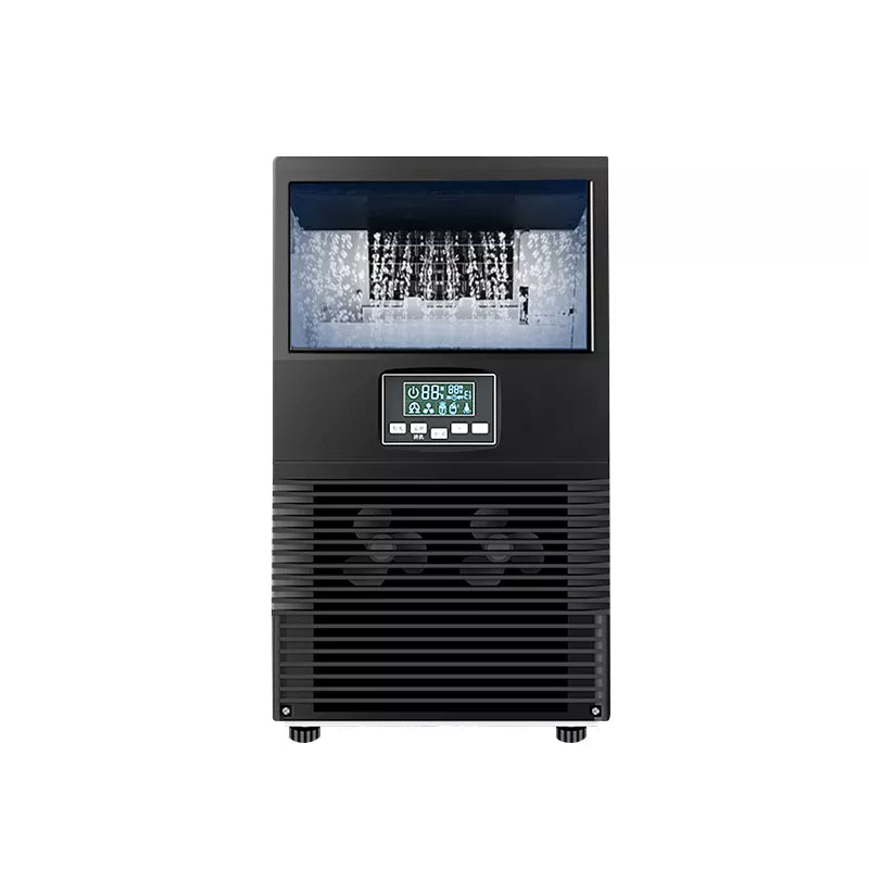 HICON 40KG Ice Machine Commercial Milk Tea Shop Bar Automatic Cube Ice Maker Ice Cube Machine машина, которая делает лед