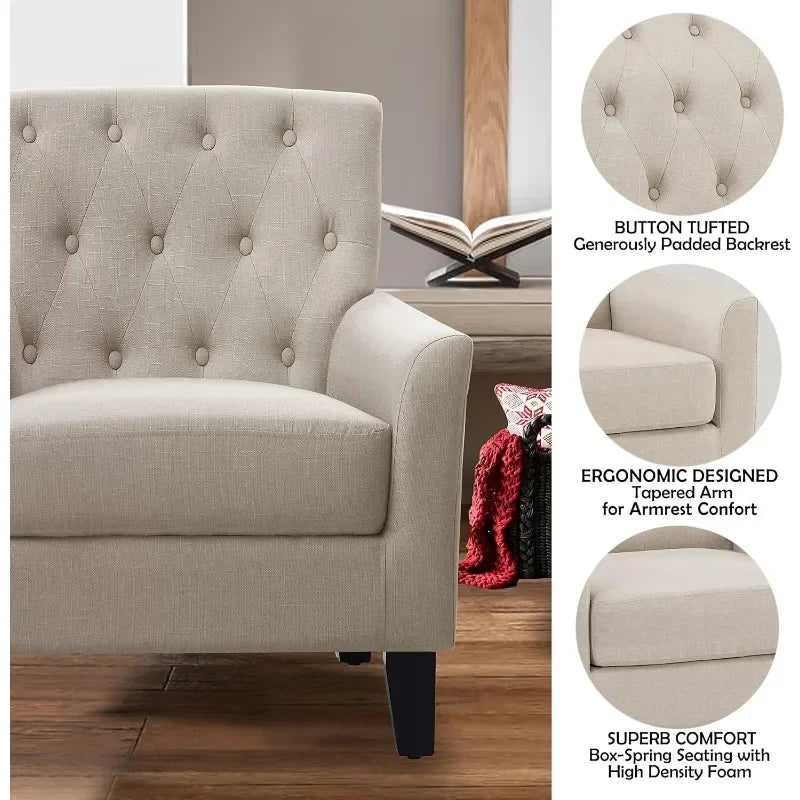 Rosevera Brayle Rosevara Furniture Reading Small Arm Living Room Comfy Accent Bedroom Chairs, Office, Standard Floor Chair