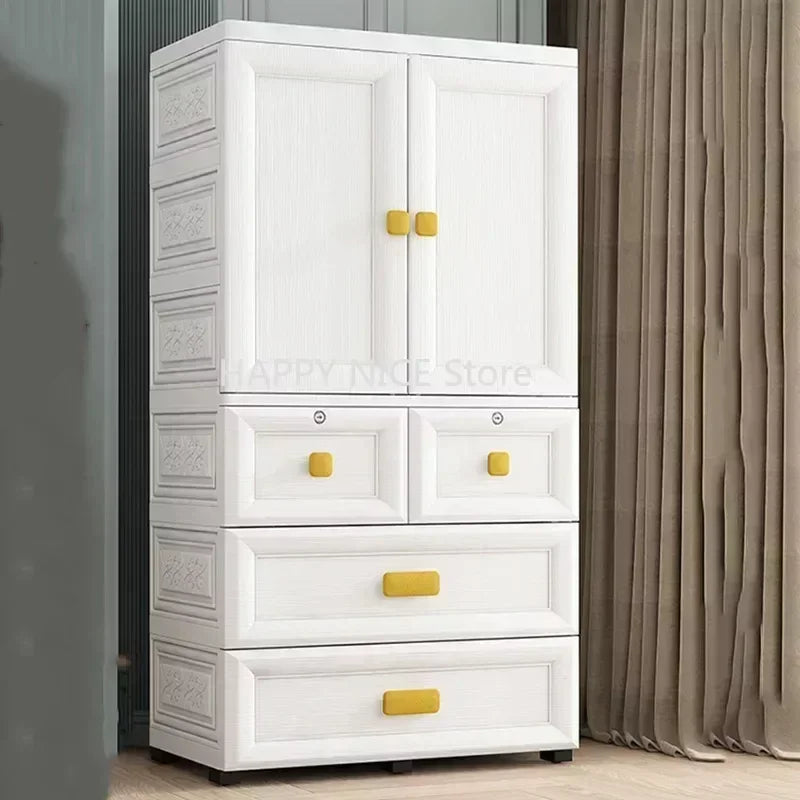 Clothes Modular Wardrobe Storage Cupboard Organizer Cabinet Baby Wardrobes Chest Plastic Drawer Armarios Bedroom Furniture