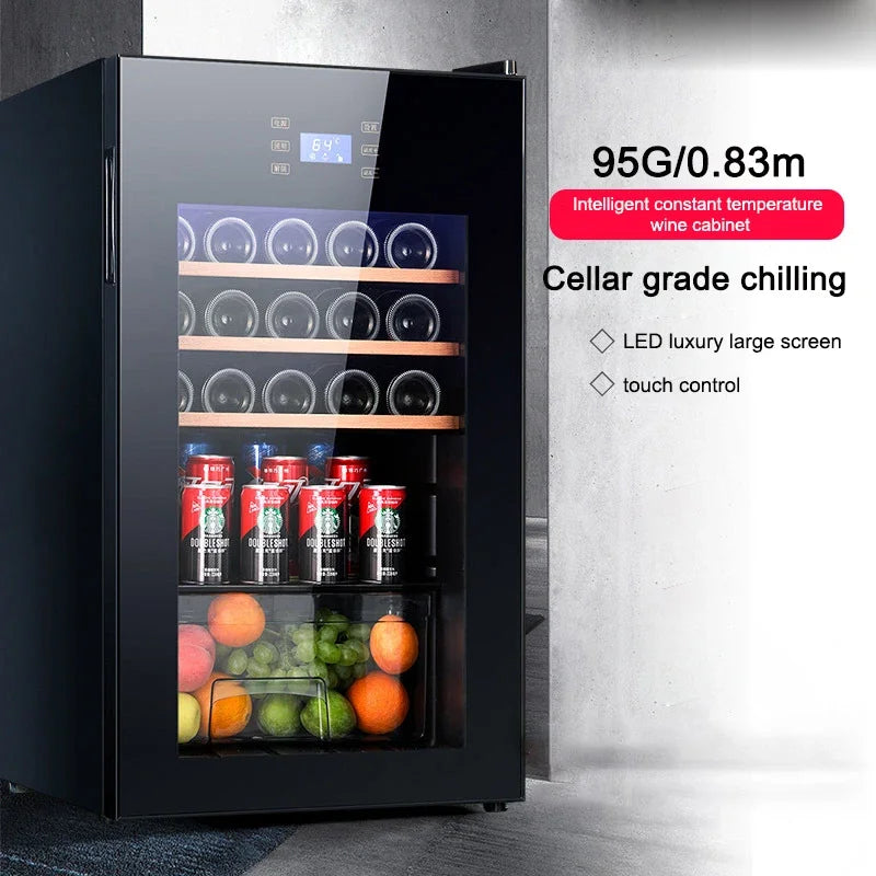 BJ-95G Wine Collection Cabinet Freestanding household constant temperature moisturizing compressor refrigeration wine cooler 95L