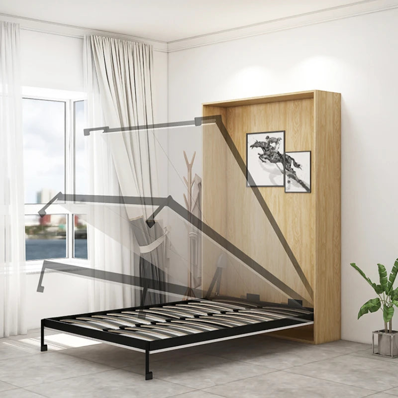 Invisible Bed Hardware Accessories Folding Bed Flip-up Bed Wall Bed Wardrobe Integrated Hidden Bed Side Flip Bed Murphy Bed