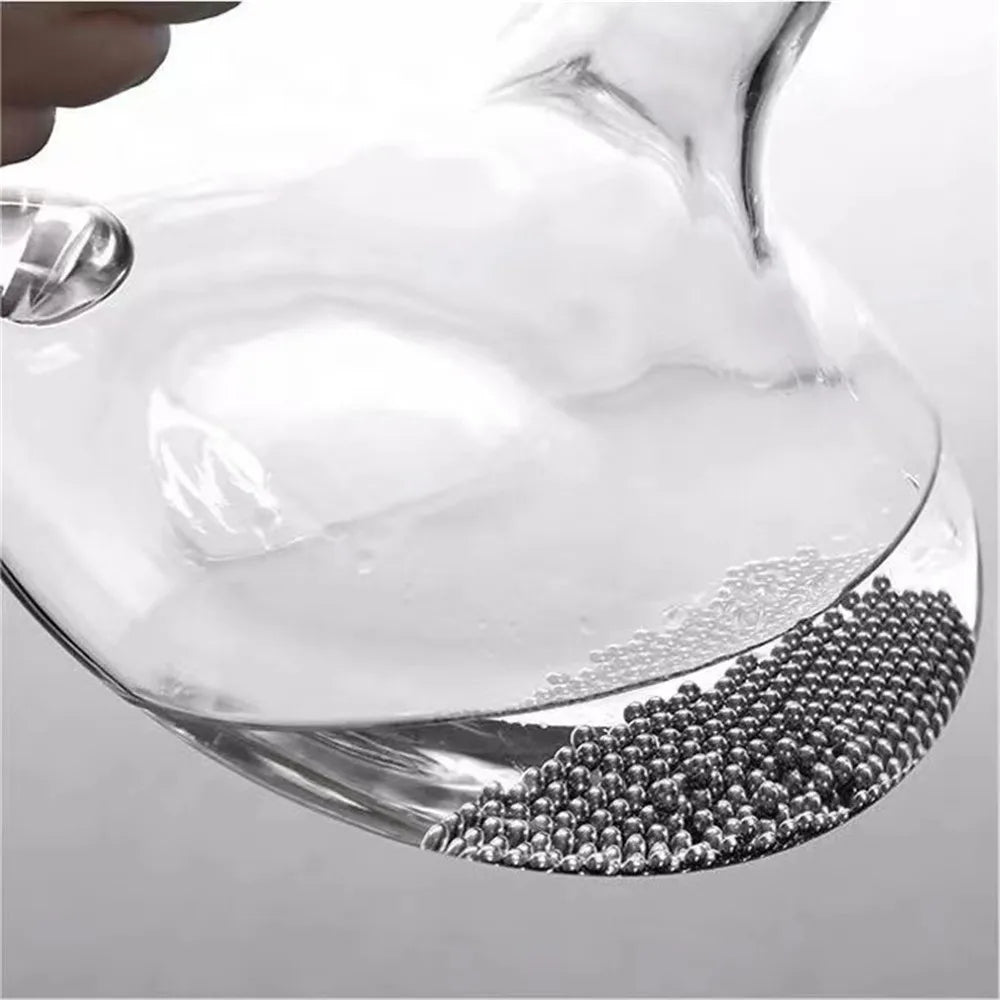 300Pcs 3/4mm Glass Bottle Cleaning Ball Pellets Stainless Steel Bead Brushing Wine Tea Stains Clean Decanter Cup Bar Acces