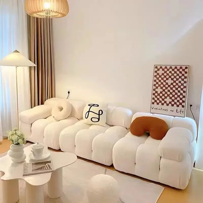 Modern Luxury Sofa Puffs Floor Sleeper Modular Sectional Cloud Romantic Sofa Beds Lounge Luxury Cadeira Furniture Living Room