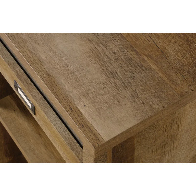 Sauder 418344 Adept Storage Credenza,  Oak® Finish living room cabinets  storage cabinet