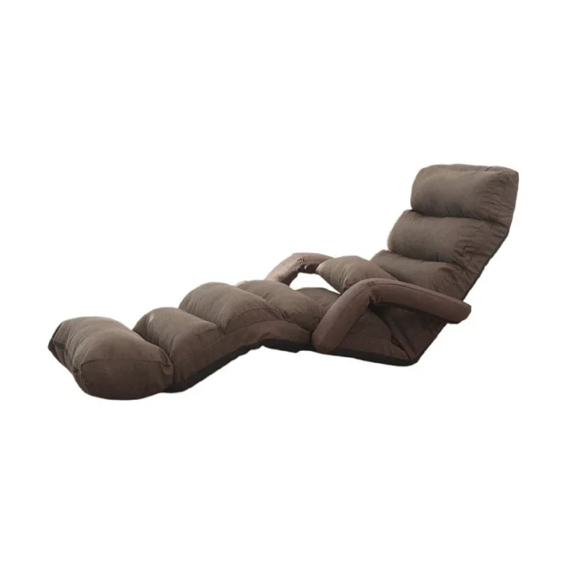 Floor Foldable Fabric Chaise Lounge Living Room Furniture Lazy Sofa Luxury Daybed Sleeper Lounger Chair Stylish Couch Beds