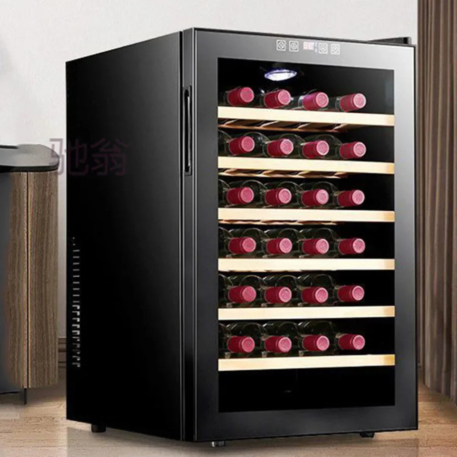 Glass Wine Cabinet Cooler Houses Miniature Fridge Alcohol Organizer Clear Wedding Wine Rack Vertical Szafka Restaurant Furniture
