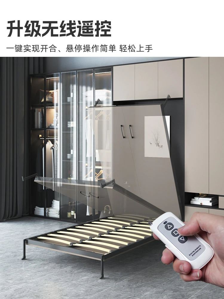 Integrated Hardware Accessories Upper and Lower Side Turning Plate Tibetan Murphy Bed Multifunctional Closet Wall Bed