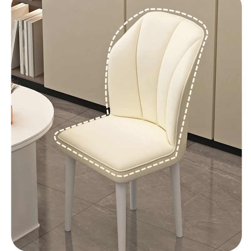 Cream-style Dining Chairs Furniture Modern Simplicity and Light Luxury Designer Chair Household Lounge Backrest Chair