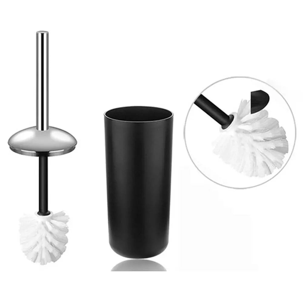 Plastic Bathroom Accessories Sets Toilet Brush Soap Dish Toothpaste Dispenser Swing Lid Trash Washable for Bath Accessories