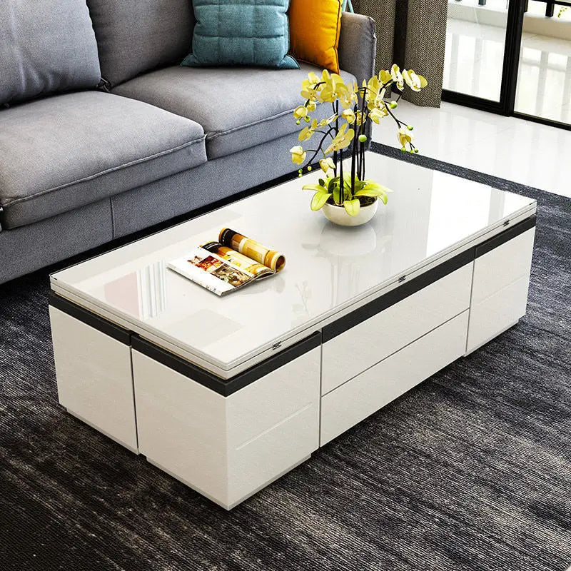 Lift Up Multifunction Adjustable Convertible Dining Table Smart Coffee Table