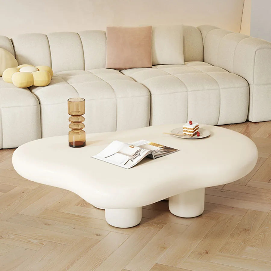 Cloud Book Living Room Coffee Table Home Wood Modern Coffee Table Living Room Korean Nordic White Table Basse Pour Salon TableXS