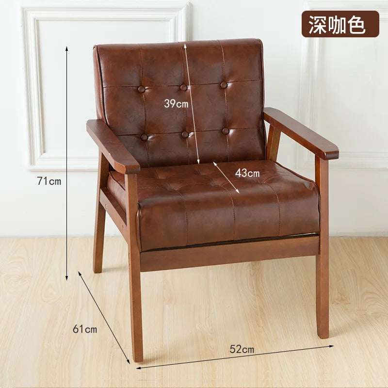 Modern Nordic Living Room Chairs Wood Leg Luxury Waiting Vintage Living Room Chairs Floor Mobile Meubles De Salon Home Furniture