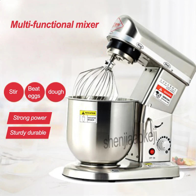 220v(50/60hz) Commercial mixer SL-B5 Multifunctional 3 in1 mixing machine Stainless steel beat eggs/stiring/cream/dough machine