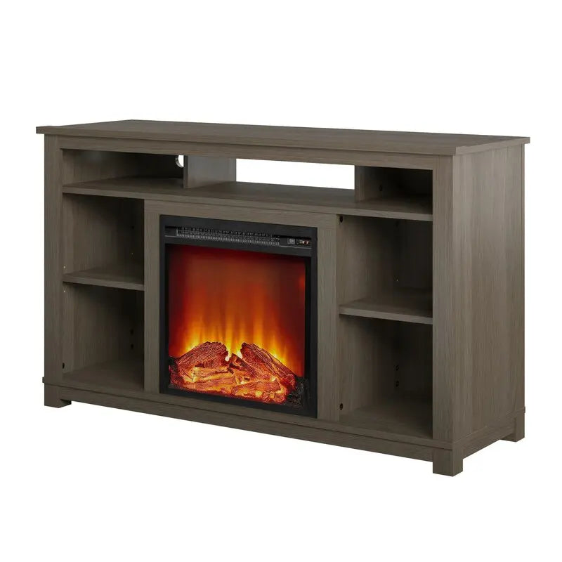 TV Stand for TVs up to 55" with Fireplace Included  standard 120V outlet and the LED light boasts up to 50,000 hours