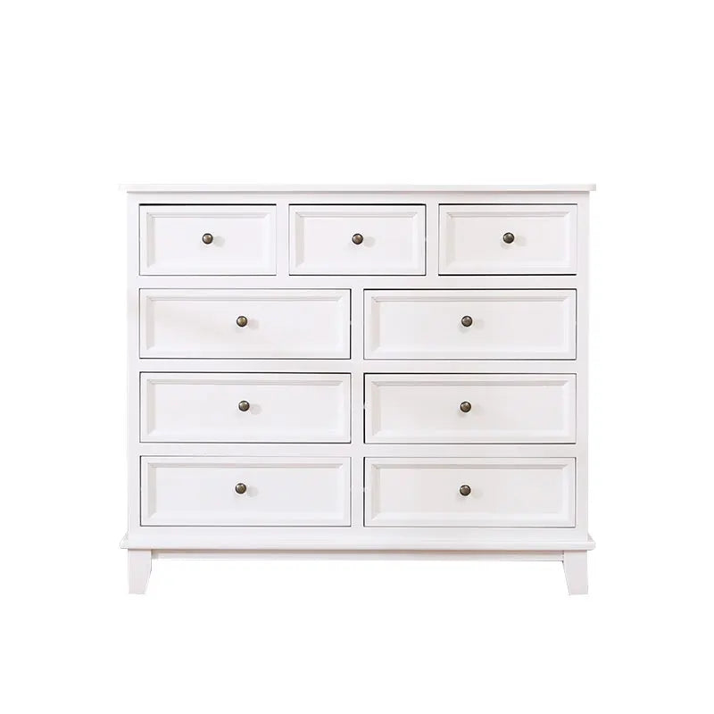 American chest of drawers solid wood living room bedroom chest of drawers special clearance drawer Mediterranean painting