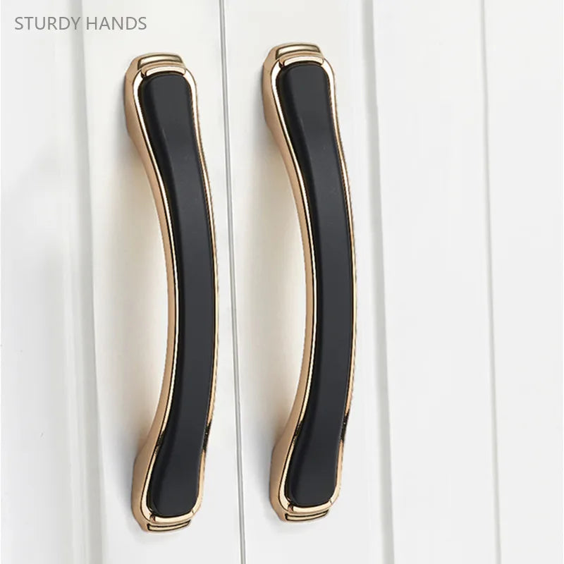 American Light Luxury Furniture Handle Desk Drawer Knob Wardrobe Door Handle Home Hardware Accessories Kitchen Cabinet Handles