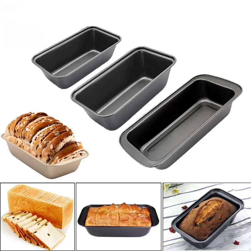 1pc Loaf Pan Rectangle Toast Bread Mold Cake Mold Carbon Steel Loaf Pastry Baking Bakeware DIY Non Stick Pan Baking Tools Mold