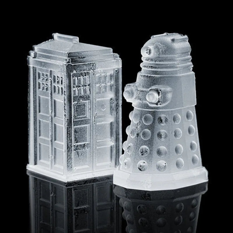 Dr Doctor Who Tardis Ice Cube Mold Maker Bar Party Silicone Trays Jelly Chocolate Gelatin Mold Kitchen Tool
