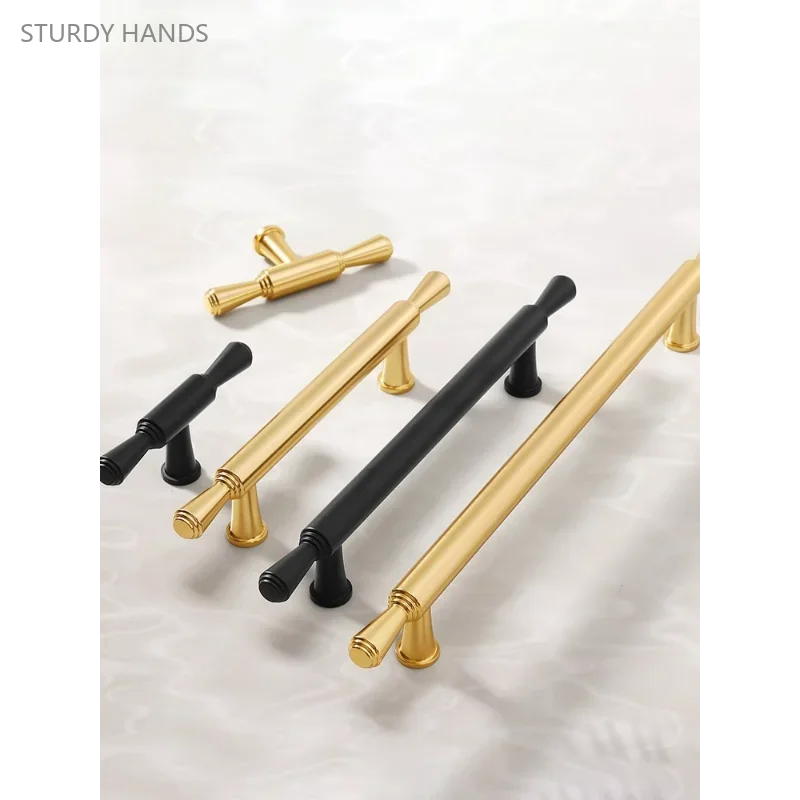 1PCS Aluminum Alloy Furniture Handles French Light Luxury Cabinets Drawers Door Handles Hardware Accessories Woodworking