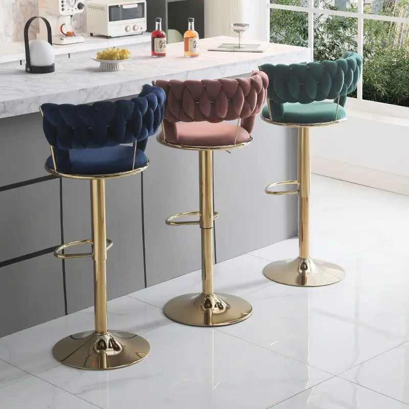 Luxury Modern Bar Stools Nordic Office Kitchen Chair Office Design Home Comfort Sedie Sala Da Pranzo Interior Decoration