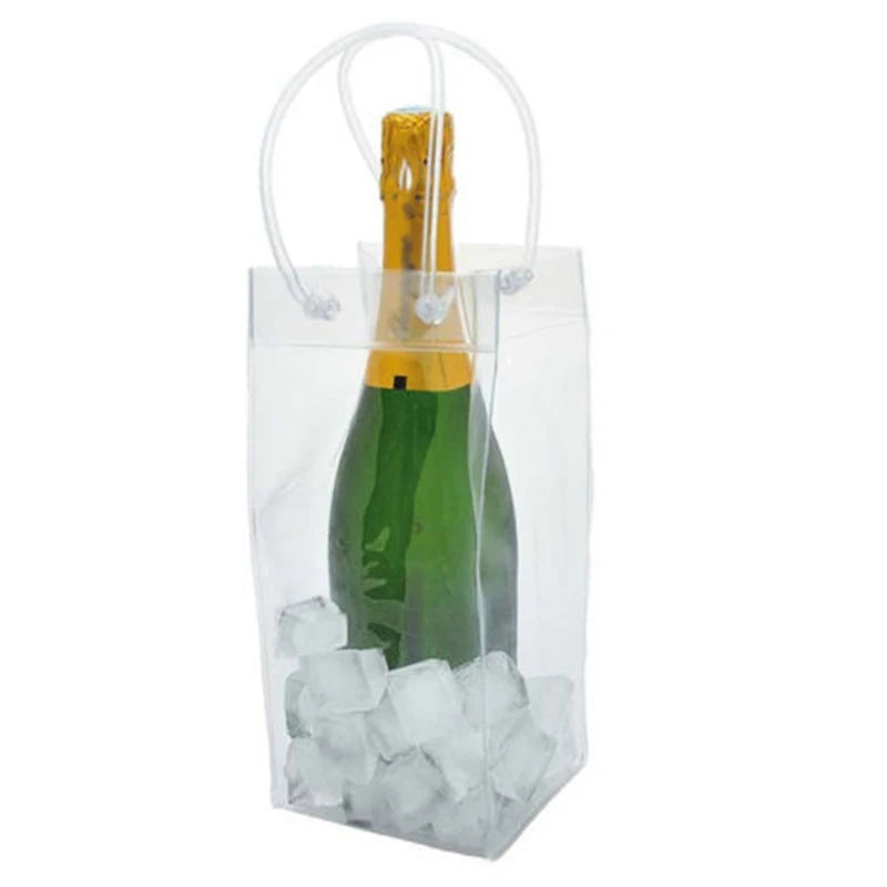 Ice Bag Wine Champagne Bucket Drink Bottle Cooler Chiller Foldable Carrier Wine Bag Pouch 28*20*10cm high quality fashion