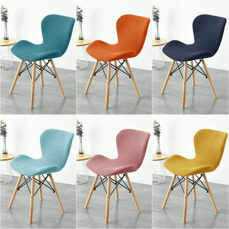 1/2/4/6pc Butterfly Curved Chair Cover Stretch Spandex Ant Chair Covers Polar Fleece Bar Stool Seat Slipcovers for Living Room