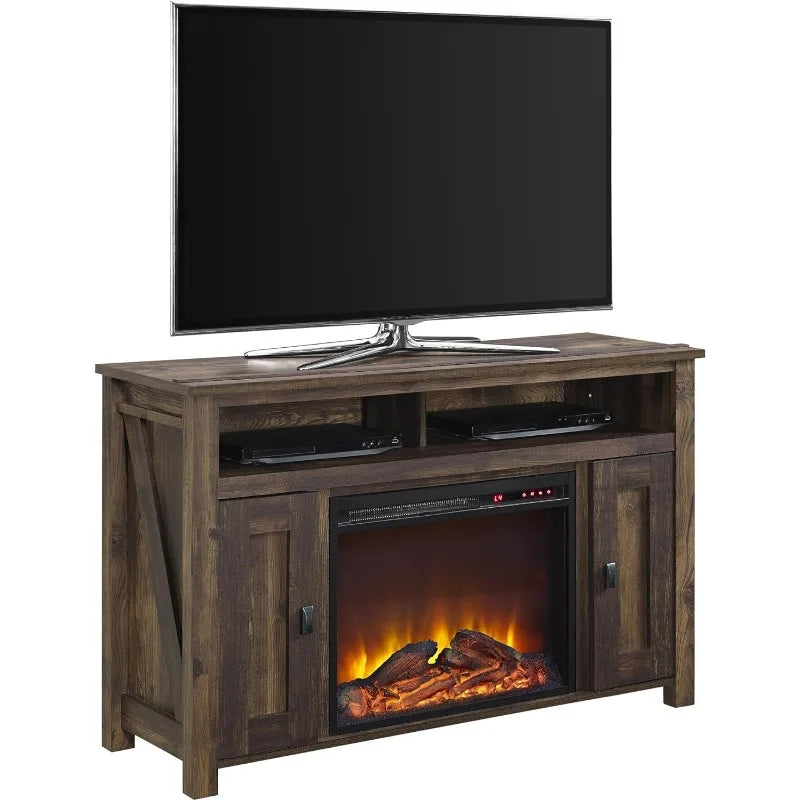 Farmington Electric Fireplace TV Console for TVs up to 50", Rustic