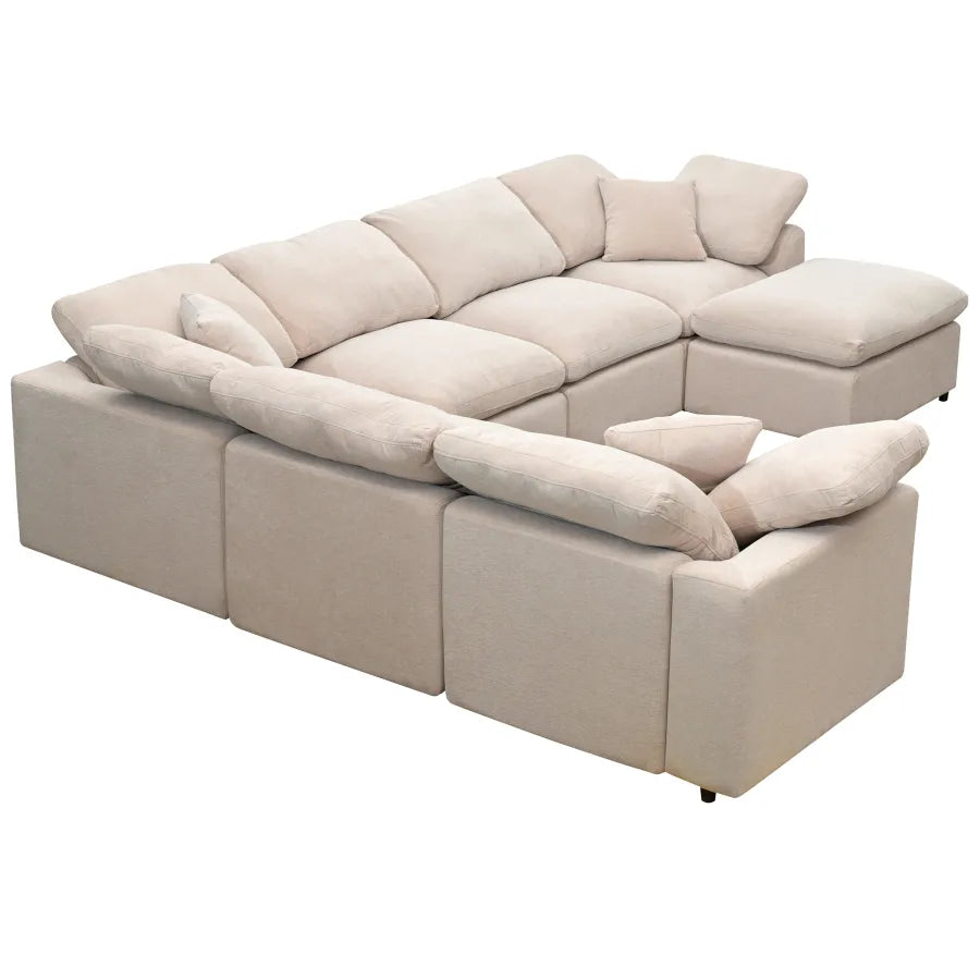 Oversized Modular Sectional Sofa with Ottoman L Shaped Corner Sectional sofa