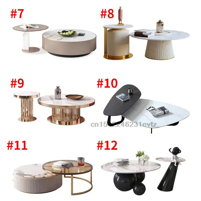 Living Room Center Table Coffee Table Collection Support Custom Size Color Coffee Table Round Square Coffee Table Home Furniture