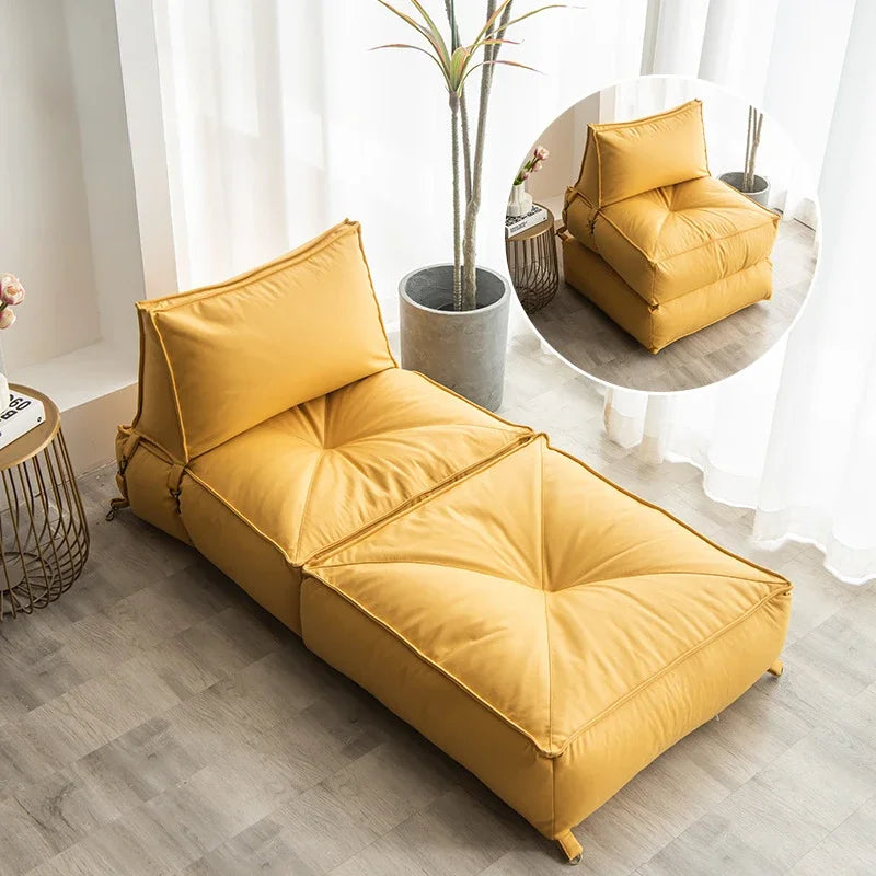 Modern Design Sofa Chair Single Folding Lazy Balcony Bedroom Living Room Sofa Chair High Quality Elegant Divano Letto Furniture
