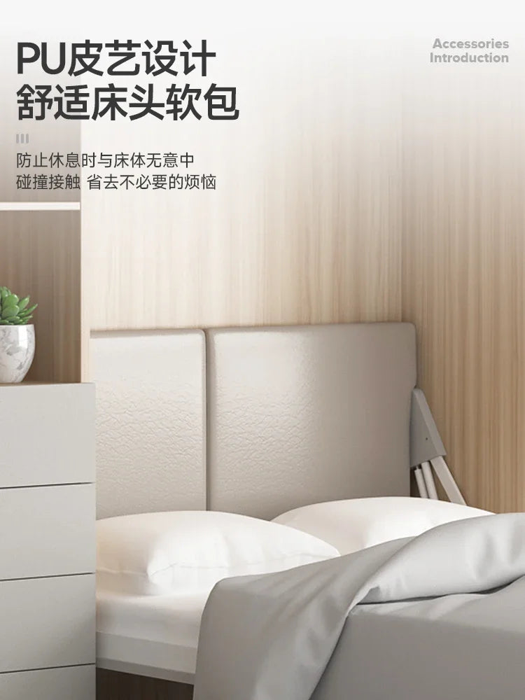Electric Solid Wood Study Multifunctional Invisible Bed E-Sports Room Desk Bookcase Wall Bed Folding Bed Murphy Bed