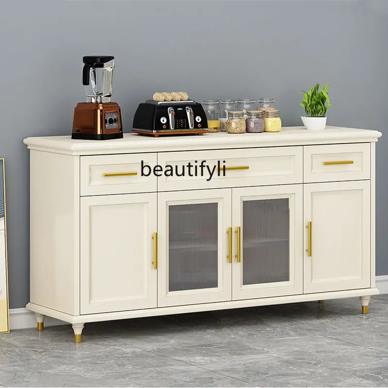 Italian Entrance Cabinet Living Room Minimalist Solid Wood Sideboard Small Apartment Bedroom Curio Cabinet Storage Cabinet