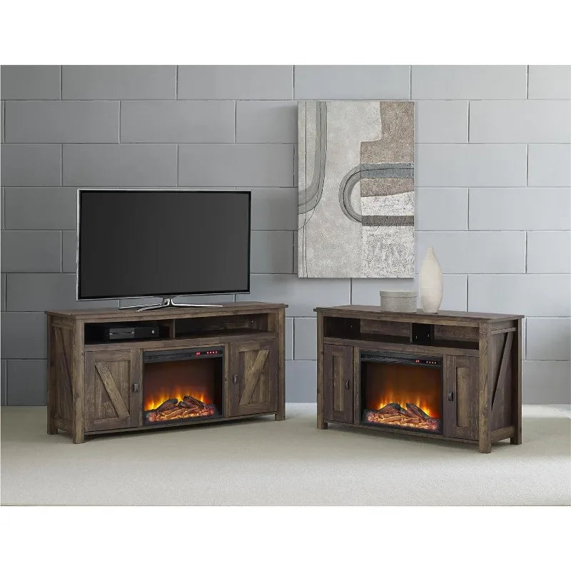Farmington Electric Fireplace TV Console for TVs up to 50", Rustic