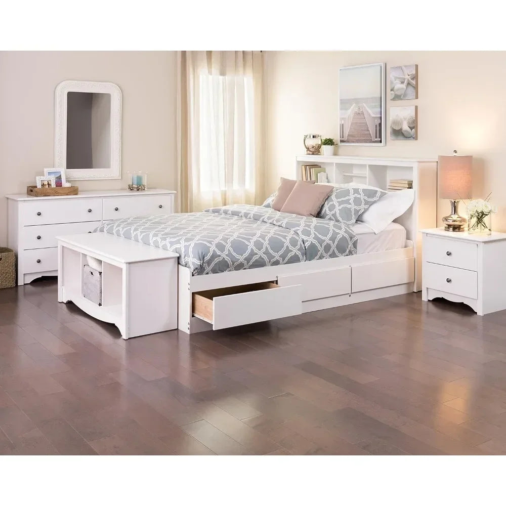 6 Drawer Double Dresser for Bedroom, Wide Chest of Drawers, Traditional Bedroom Furniture, 16" D X 59" W X 29" H