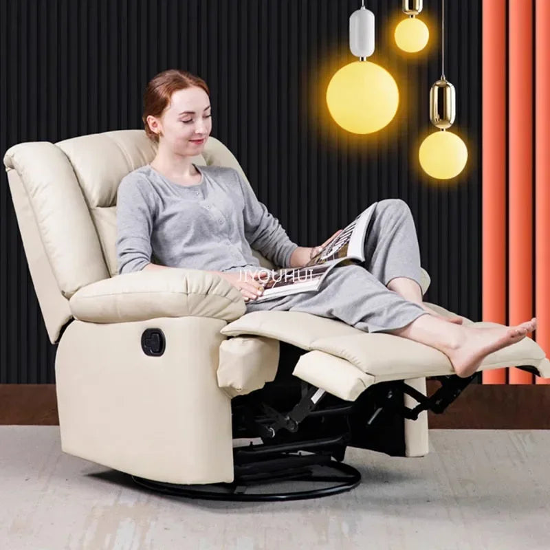 European Single Reclining Sofa Elegant Relax Designer Lounge Couch Lunch Break Bedroom Chaises De Salon Living Room Furniture