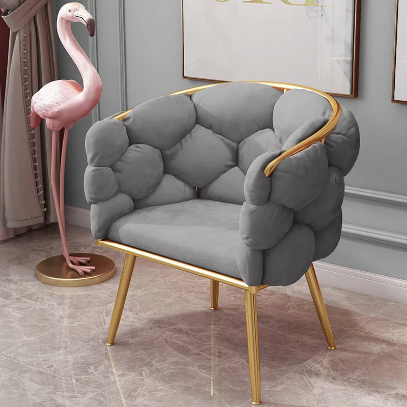 Vanity Nordic Living Room Chairs Luxury Armchair Bedroom Dining Living Room Chairs Lazy Sofa Poltrone Home Furniture